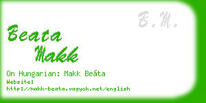 beata makk business card
